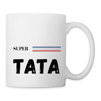super tata - t-shirt assorti - Mug blanc - blanc - Droite