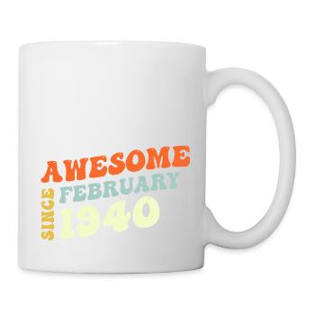 Groovy 83 Years Old Awesome Sinc February 1940 - Mug - white - Right