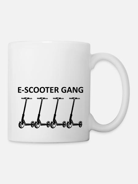 E-Scooter E-Roller Scooter - Tasse - Weiß