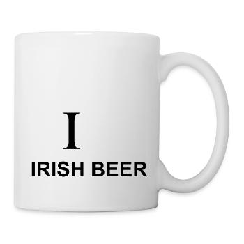 Bier Wein Whiskey Schnaps Alkohol - Tasse - Weiß - Rechts