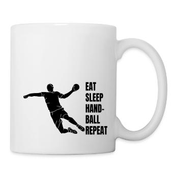 Handball Handballteam Handballfan Handballspieler - Tasse - Weiß - Rechts