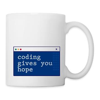 Le codage vous donne de l’espoir 2 - Mug blanc - blanc - Droite