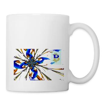 abstract Bitcoin 2 - Tasse - Weiß - Rechts