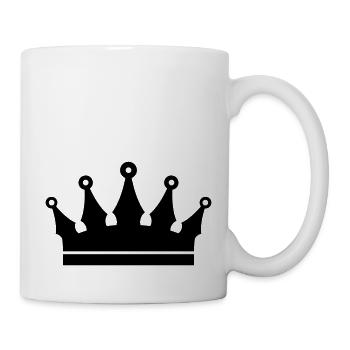 Krone - Tasse - Weiß - Rechts