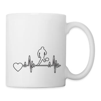 Joueur de football Football Design Équipe de football - Mug blanc - blanc - Droite