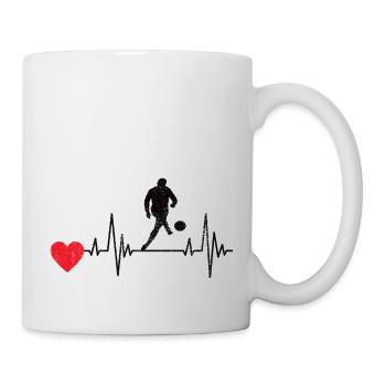 Équipe de football Football Design Joueur de football - Mug blanc - blanc - Droite