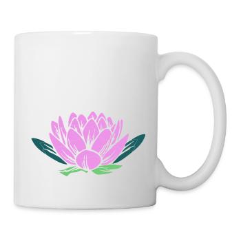 Lotusblume - Tasse - Weiß - Rechts