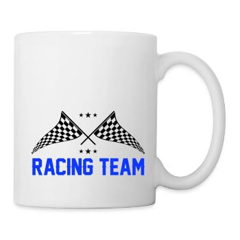 Équipe de course 0 - Mug blanc - blanc - Droite