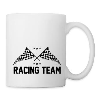 Équipe de course 01 - Mug blanc - blanc - Droite