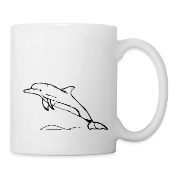 Jumping Dolphin Gift - Mug - white - Right