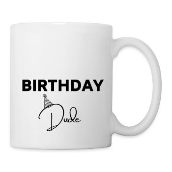 birthday dude - Mug - white - Right