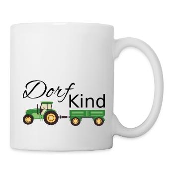 Dorfking Tractor in Green - Mug - white - Right