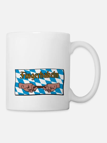 Fingerhakeln V2 - Tasse - Weiß