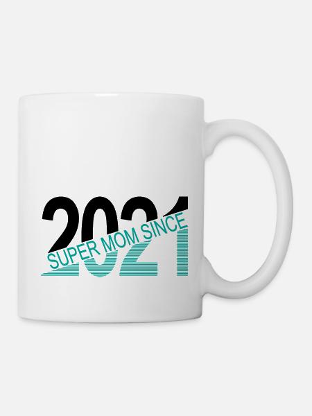 Super mom since 2021 - Mug - white
