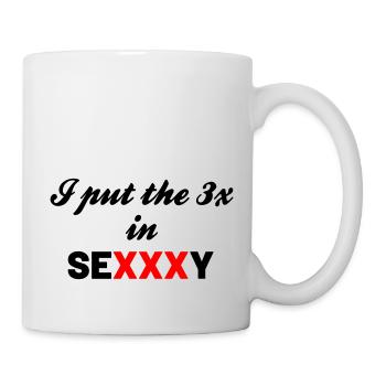 J’ai mis le 3 X dans Sexxxy - Mug blanc - blanc - Droite