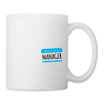 Bonjour Mon nom est Manager Je suis avec Karen Halloween - Mug blanc - blanc - Droite