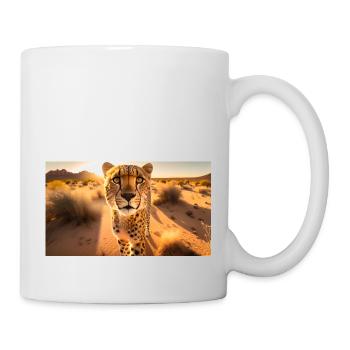 Portrait of a Cheetah, generative AI - Mug - white - Right