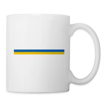 Ukraine, drapeau - Mug blanc - blanc - Droite