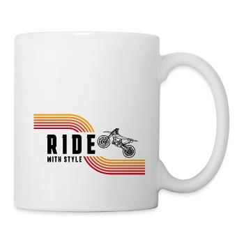 Ride with style - Tasse - Weiß - Rechts