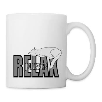 Cat Just Relax - Mug - white - Right