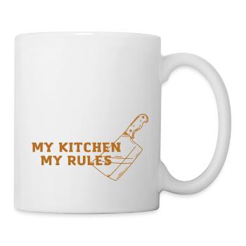 Ma cuisine, mes règles ! - Mug blanc - blanc - Droite