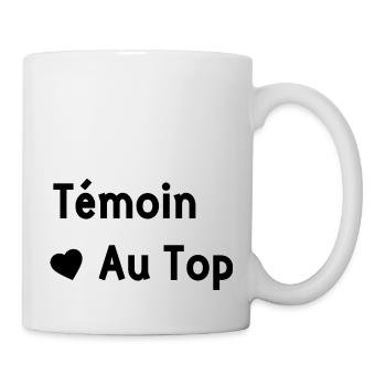 Témoin au top - Mug blanc - blanc - Droite