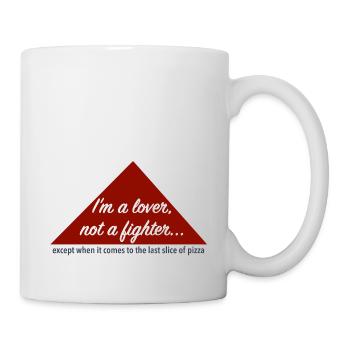 Liebhaber nicht Kämpfer - Tasse - Weiß - Rechts