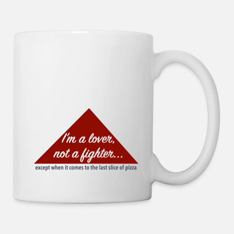 Lover not fighter - Mug blanc - blanc