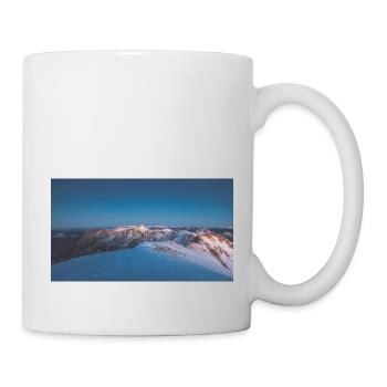 Alpenglow on Agrafa Mountain Range - Mug - white - Right