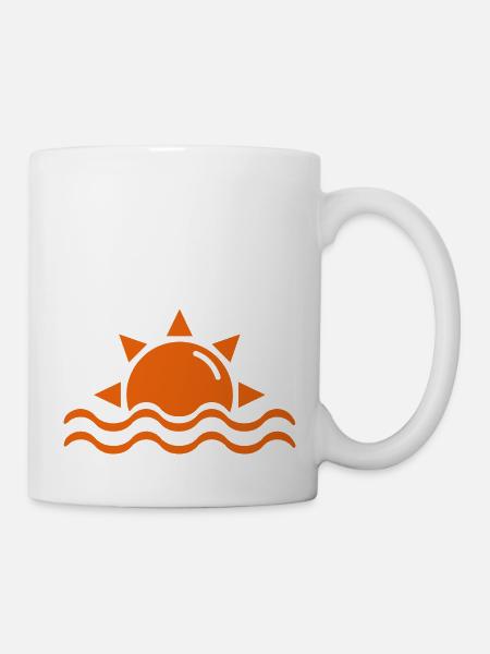 Sommer Sonne - Tasse - Weiß