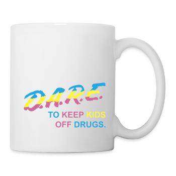 Atlanta Darius wagt es, Kinder von Drogen fernzuhalten. Ablehnen - Tasse - Weiß - Rechts