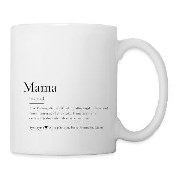 Mama ♥ - Tasse - Weiß - Rechts