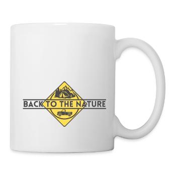 Back to the nature Camping Auto - Mug - white - Right
