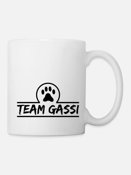 team gassi - Tasse - Weiß