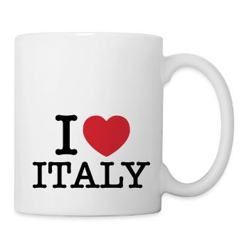 Ich liebe Italien | Ich liebe Italia | I Herz Italien - Tasse - Weiß - Rechts