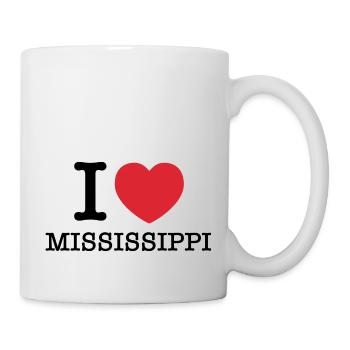 I Love Mississippi | I Heart Mississippi - Mug - white - Right