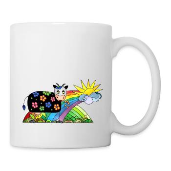 Kuh - Tasse - Weiß - Rechts