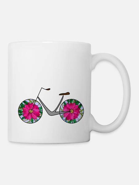 Fahrrad - Tasse - Weiß
