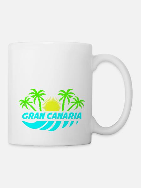 gran canaria - Tasse - Weiß
