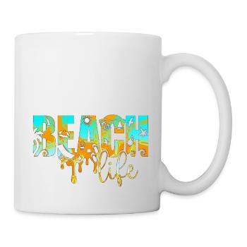 Sommer surfen kroatien strand paradies hrvatska party - Tasse - Weiß - Rechts