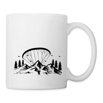 Weightless passion: pleasurable paragliding - Mug - white - Right
