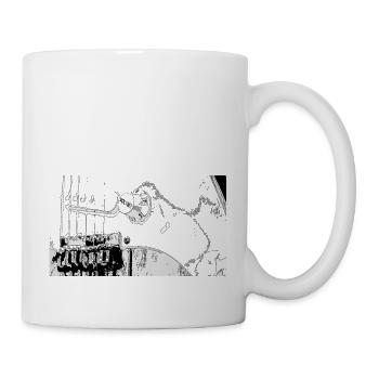 Elektrogitarre - Tasse - Weiß - Rechts