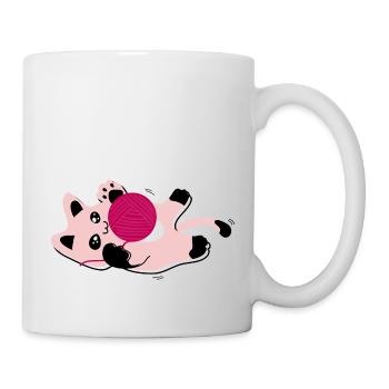 CAT PLAYING - Mug - white - Right