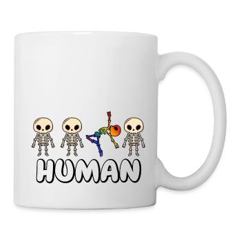 Human Rainbow Skeleton LGBT Pride Month - Mug - white - Right