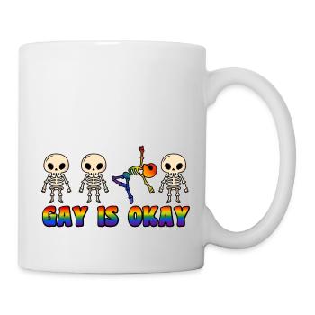 Gay is okay LGBT pride Month - Mug - white - Right