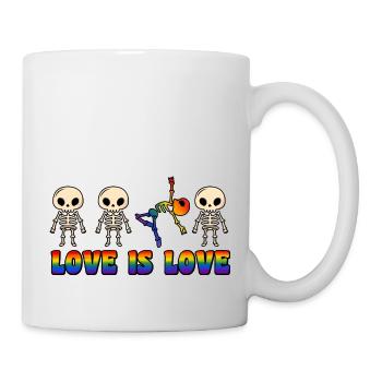 Love is love LGBT gay pride Month - Mug - white - Right
