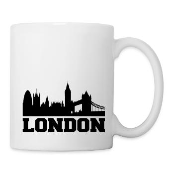 London Design / Stadt Design - Tasse - Weiß - Rechts