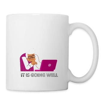 it is going well - Mug blanc - blanc - Droite