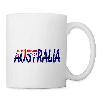 Australien, Australia, Down Under, Aussie - Tasse - Weiß - Rechts