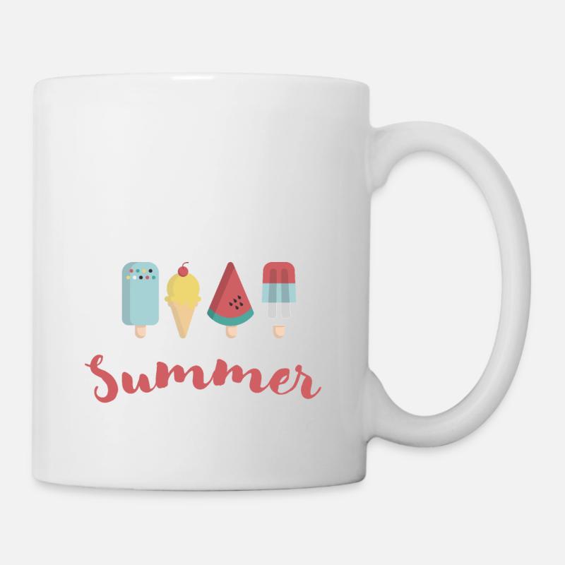 Eis Freunde! Jetzt kann der Sommer kommen ! - Tasse - Weiß